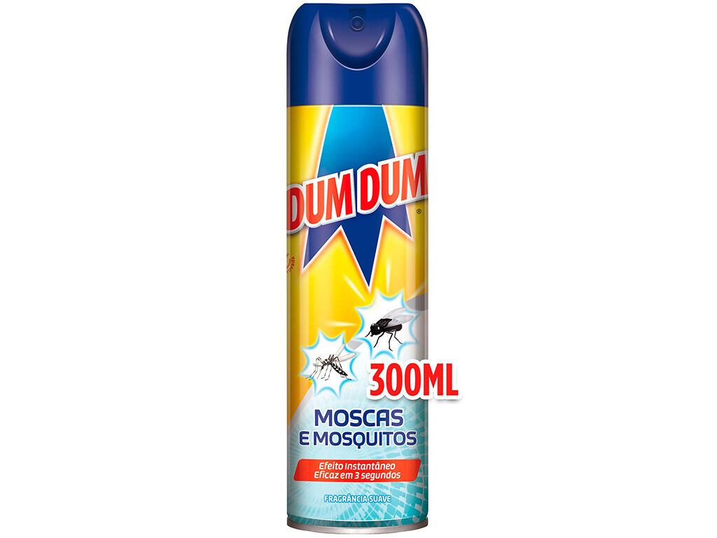 INSECTICIDA DUM DUM SPRAY MOSCAS E MOSQUITOS 300ML image number 0