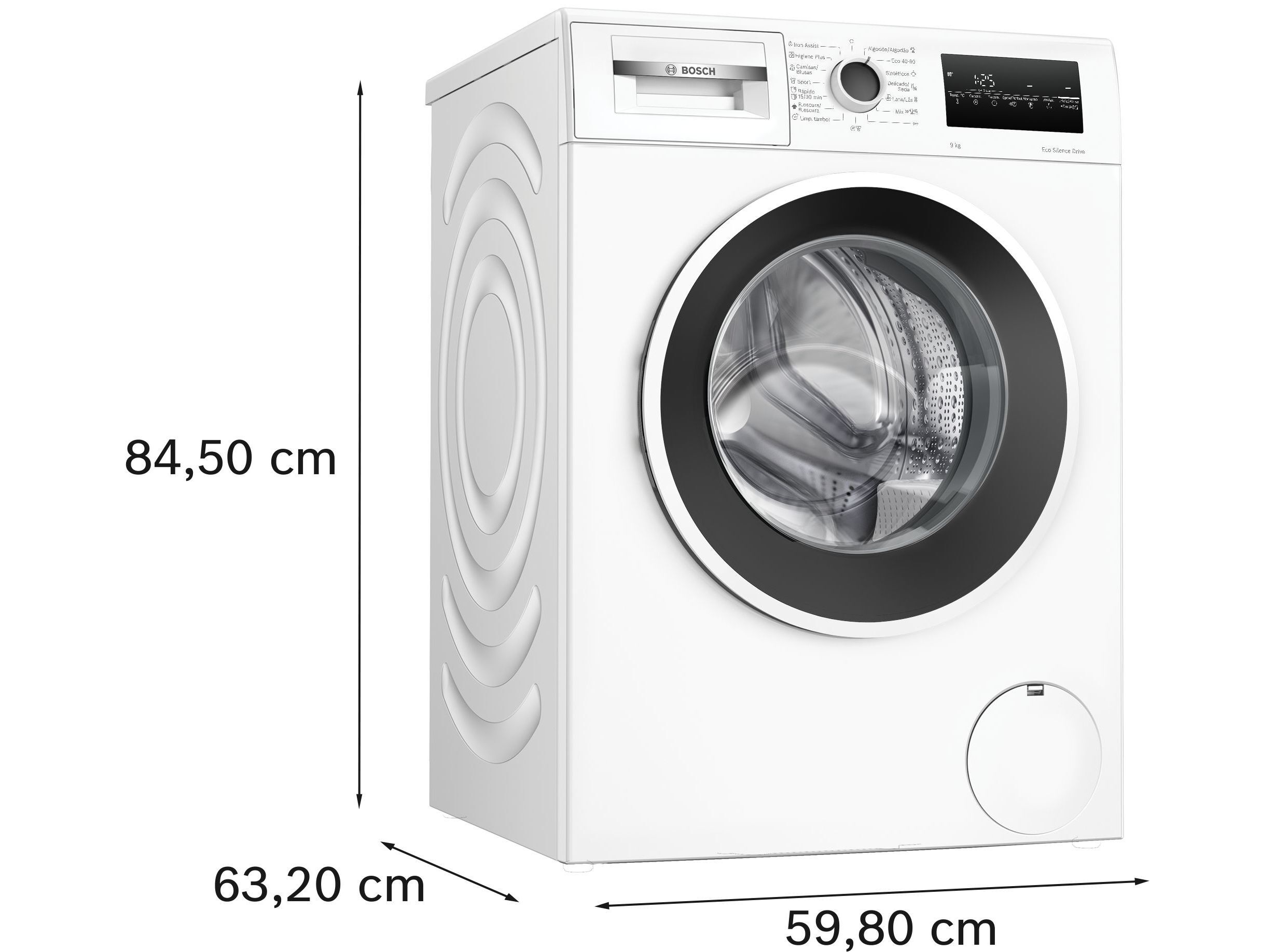 M&Aacute;QUINA DE LAVAR ROUPA BOSCH WAN24290EP - BRANCO A 9KG image number 3