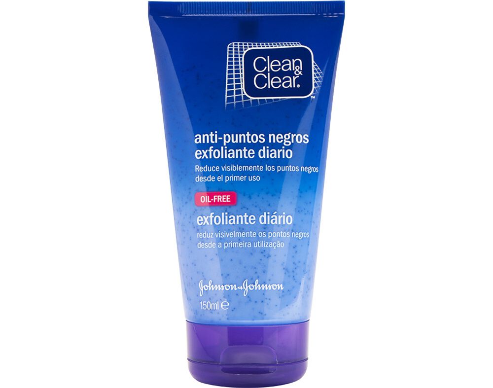 CREME CLEAN & CLEAR ROSTO ESFOLIANTE PONTOS NEGROS 150ML
