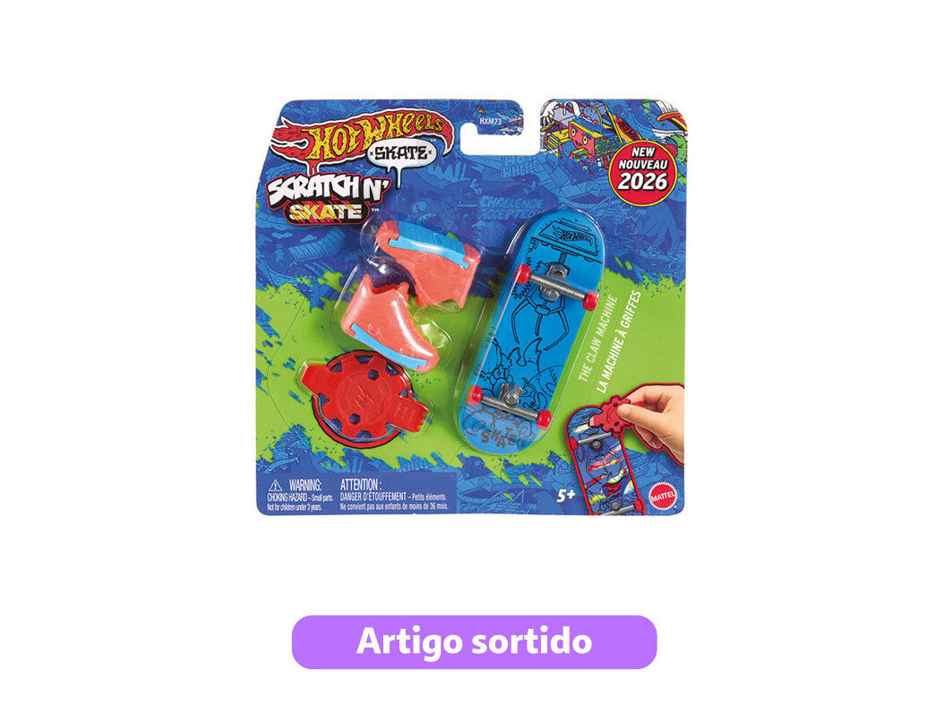 SKATES HOT WHEELS COM AUTOCOLANTES RASP&Aacute;VEIS MODELOS SORTIDOS image number 2