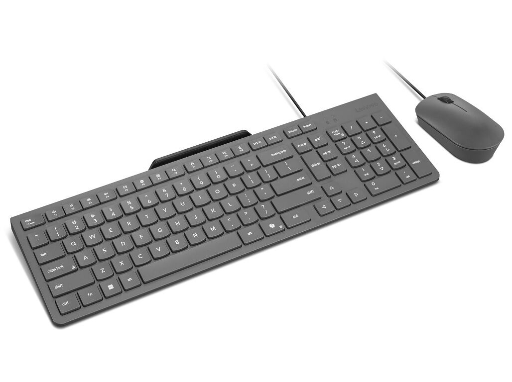 TECLADO + RATO COM FIO LENOVO 310 USB-A PRETO image number 1