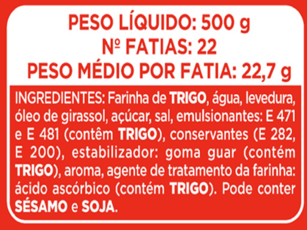 P&Atilde;O PANRICO DE FORMA ECON&Oacute;MICO 500G image number 1