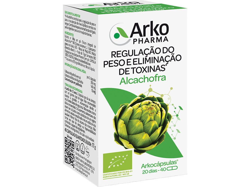 SUPLEMENTO ARKOPHARMA ALCACHOFRA BIO 40UN image number 0