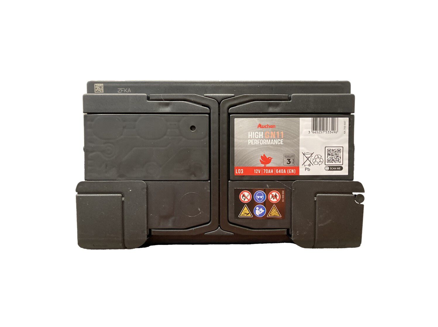 BATERIA AUTO AUCHAN GN11 70AH/640A image number 1