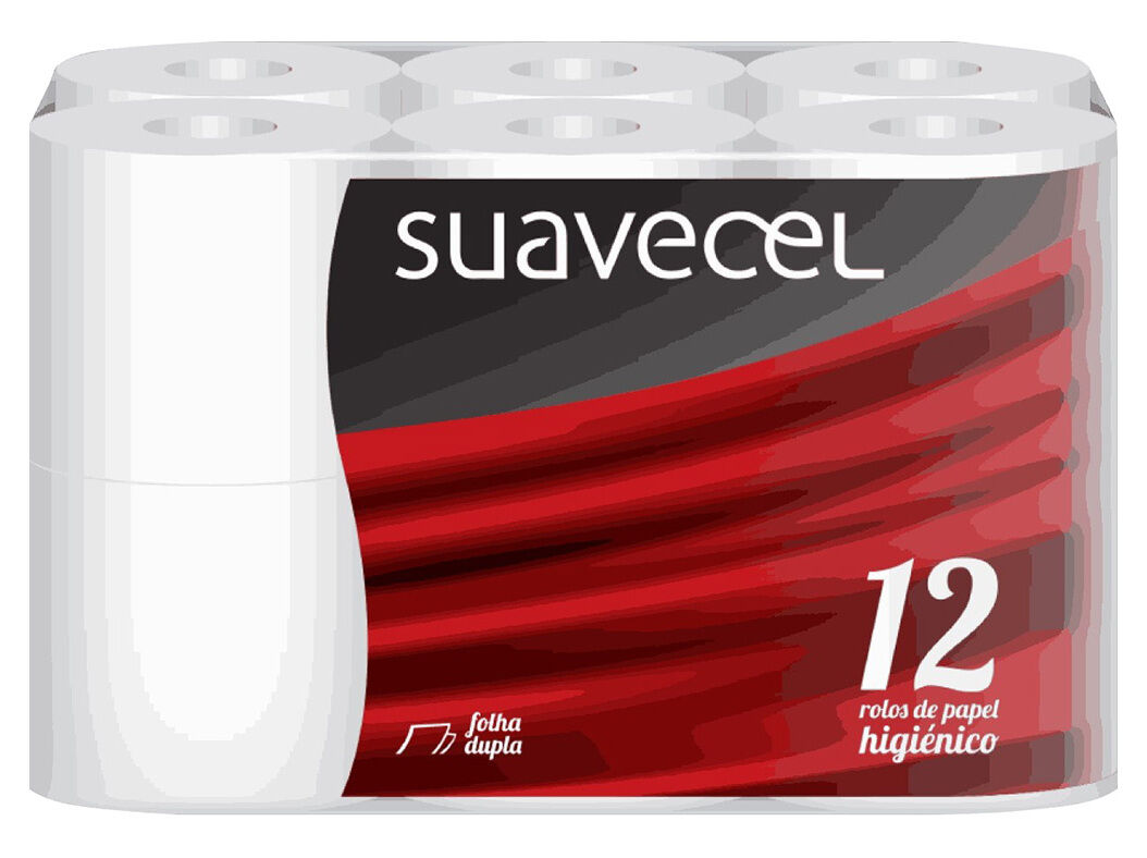 PAPEL HIGI&Eacute;NICO SUAVECEL 12 ROLOS