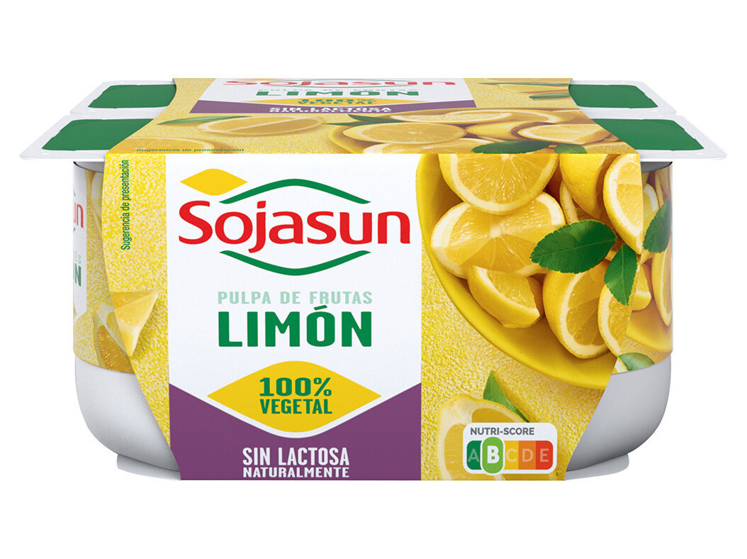 SOJAGURTE SOJASUN LIM&Atilde;O 4X100G