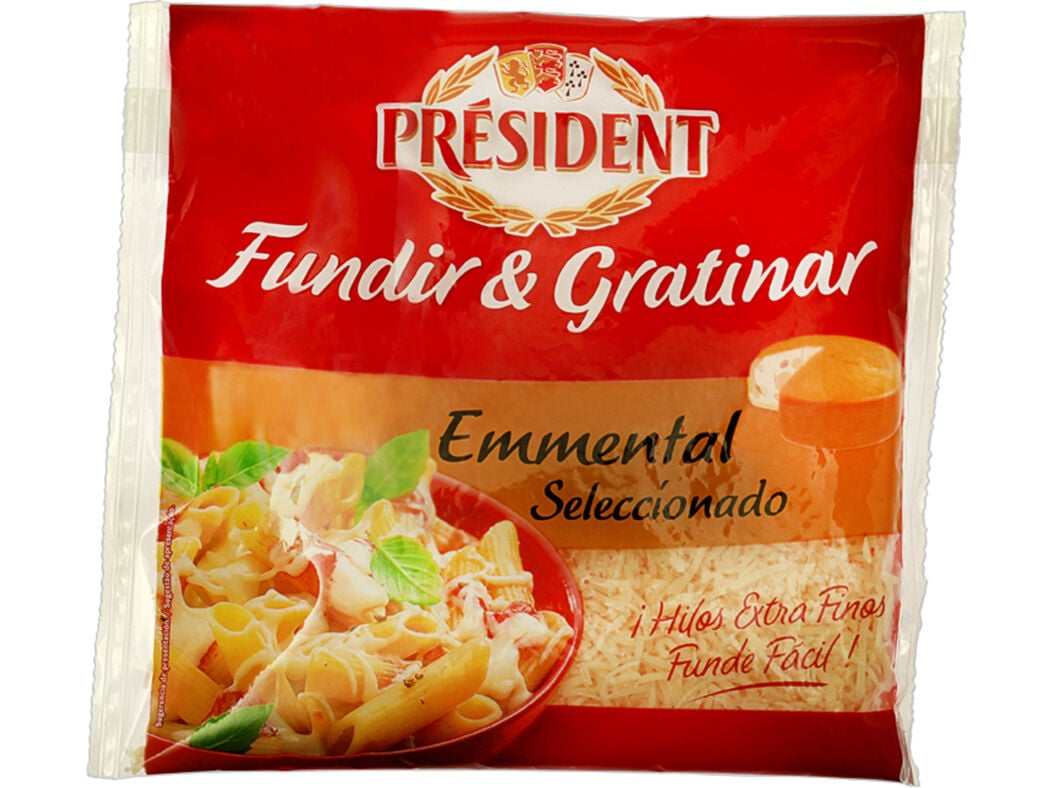 QUEIJO EMMENTAL RALADO PRESIDENT 150G
