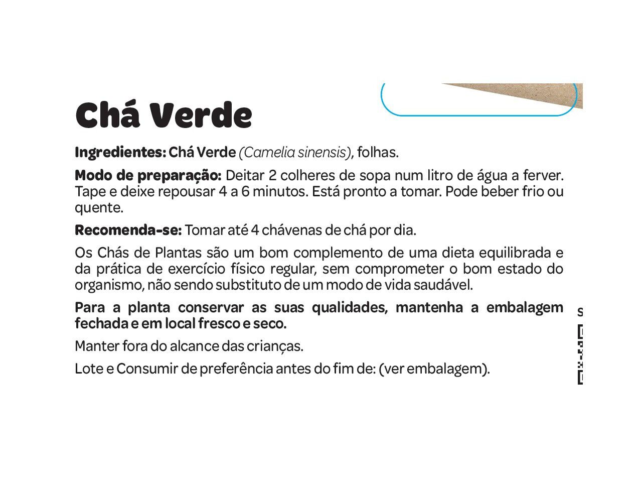 CH&Aacute; SALUTEM EM SACO VERDE 50G image number 1