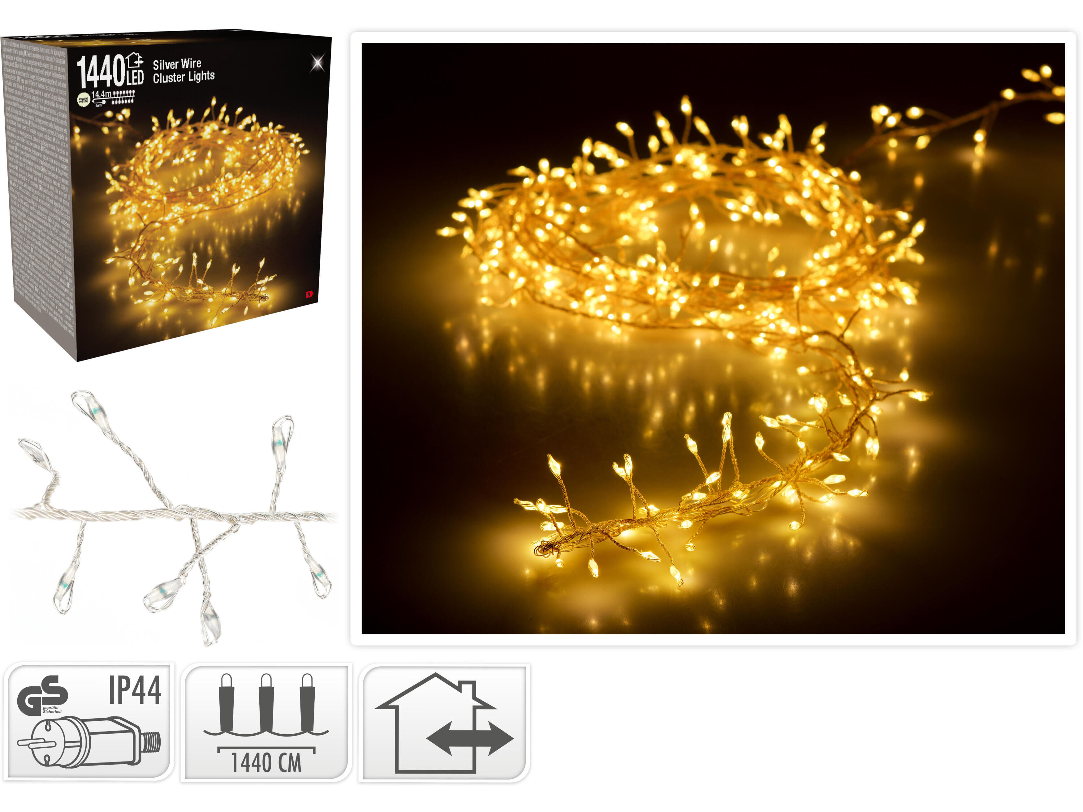 LUZES LED BRANCAS 14.4M image number 1