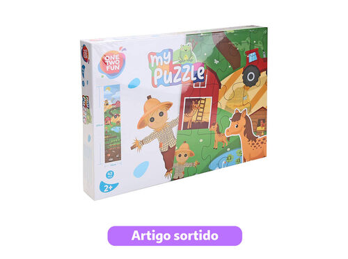 PUZZLE GIGANTE ONE TWO FUN 150X30CM MODELOS SORTIDOS image number 0