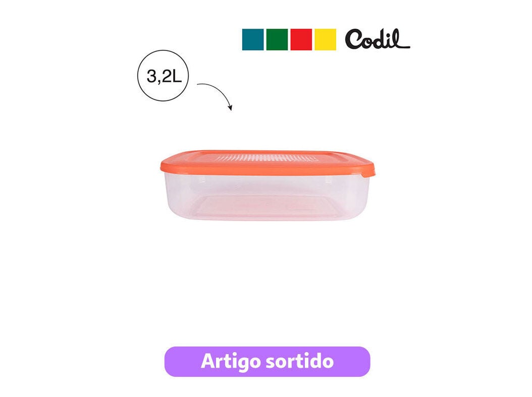 CAIXA RECTANGULAR CODIL 29.5X19.5X8CM CORES SORTIDAS