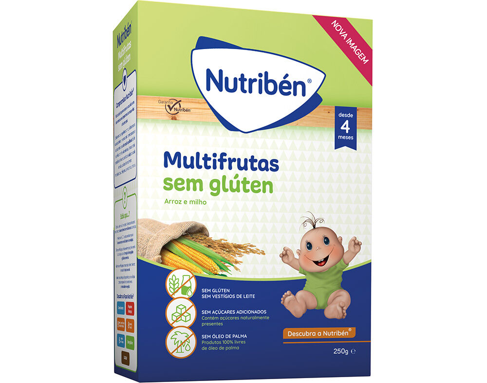 PAPA N&Atilde;O L&Aacute;CTEA NUTRIBEN MULTIFRUTOS 250G