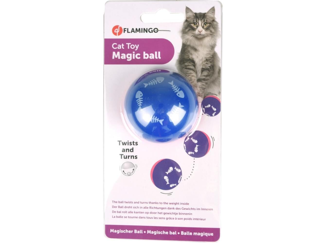 BRINQUEDO PARA GATO FLAMINGO BOLA M&Aacute;GICA image number 1