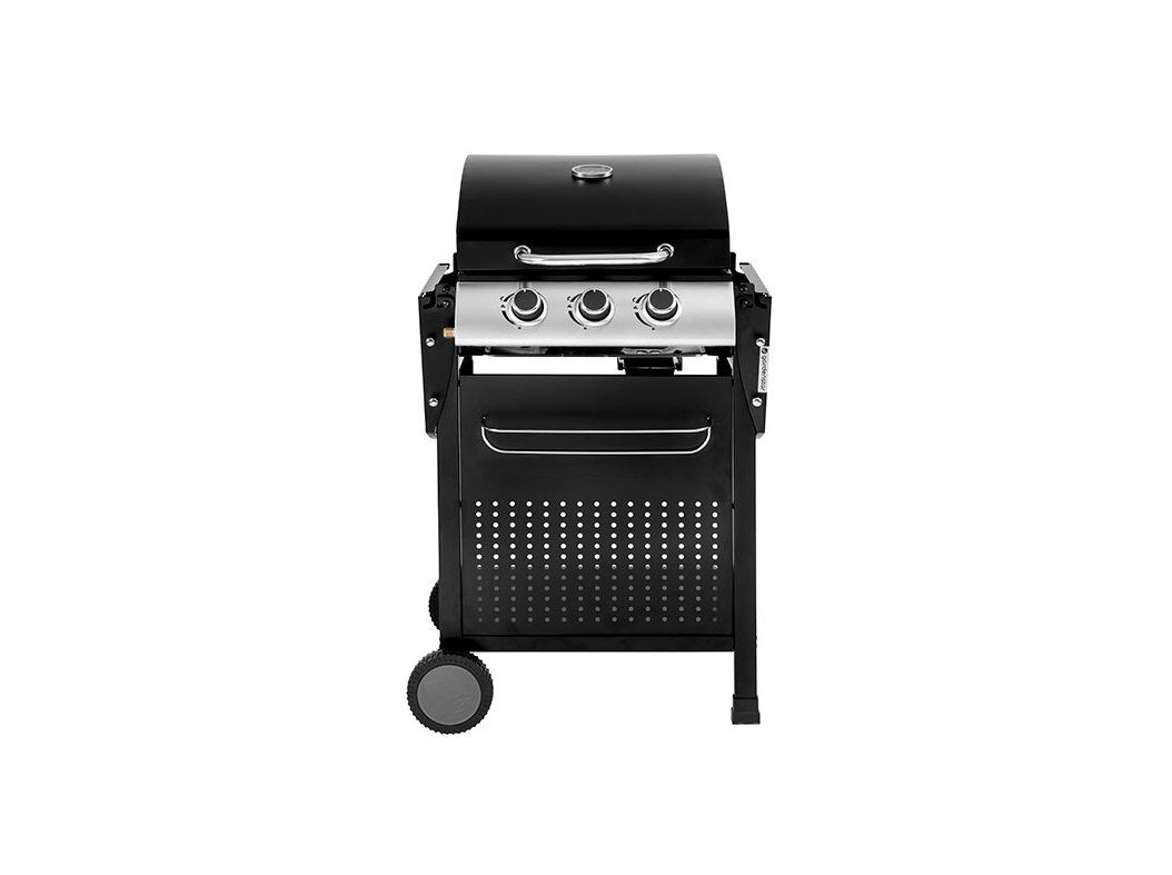 BARBECUE A G&Aacute;S GARDENSTAR COM 3 QUEIMADORES PRETO 110X57X98CM image number 3