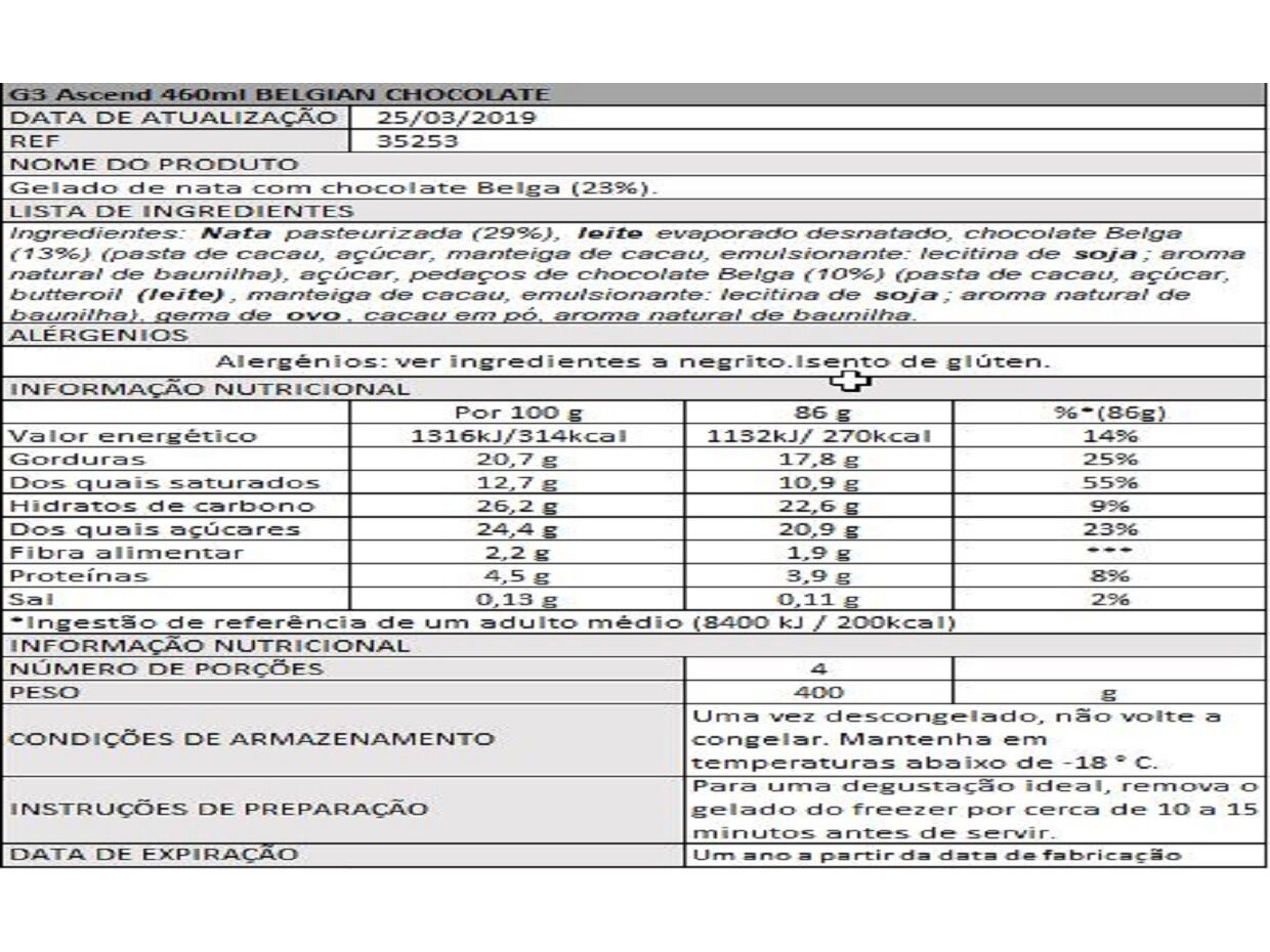 GELADO H&Auml;AGEN-DAZS CHOCOLATE BELGA 460ML image number 1