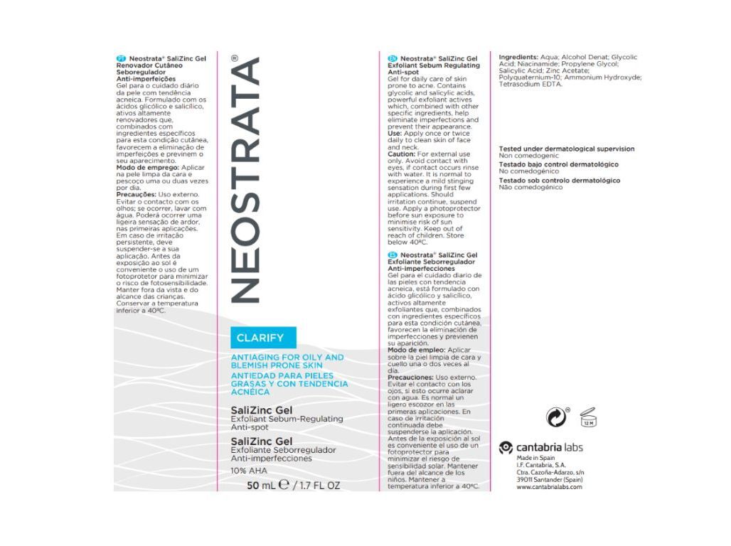 GEL NEOSTRATA CLARIFY SALIZINC 50ML image number 1