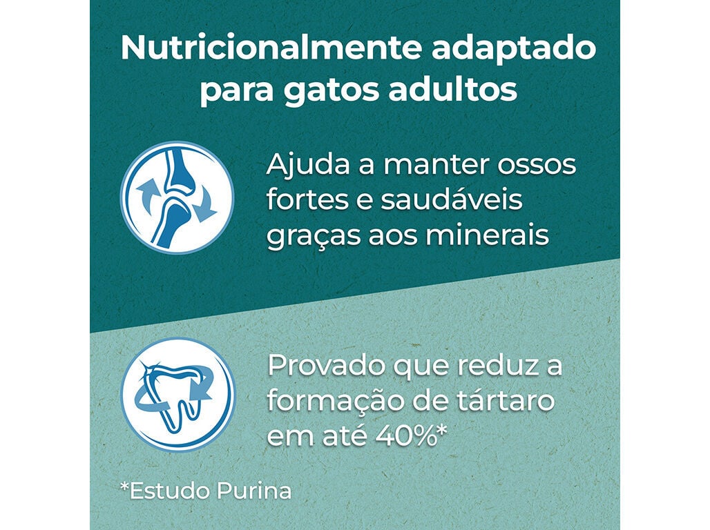 RA&Ccedil;&Atilde;O PARA GATO PURINA ONE ADULT DUAL NATURE COM FRANGO 1.4KG image number 3