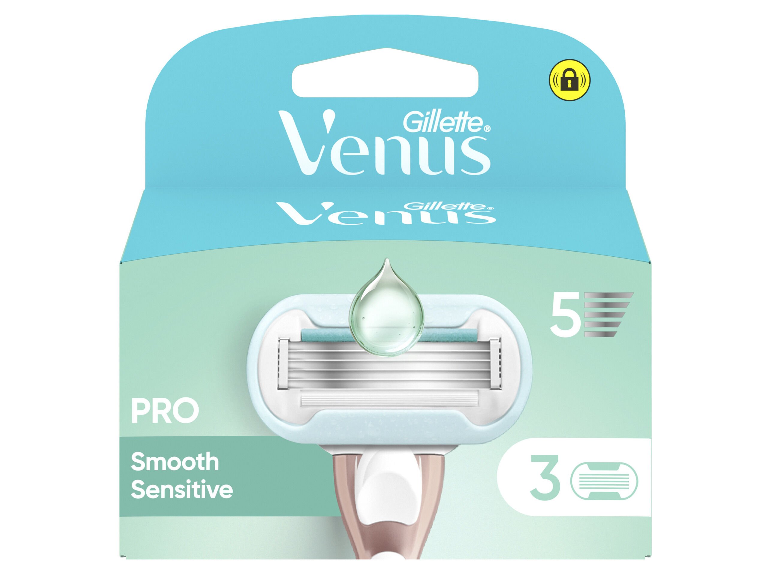 RECARGA L&Acirc;MINAS GILLETE VENUS PRO SMOOTH SENSITIVE RECARGA image number 0