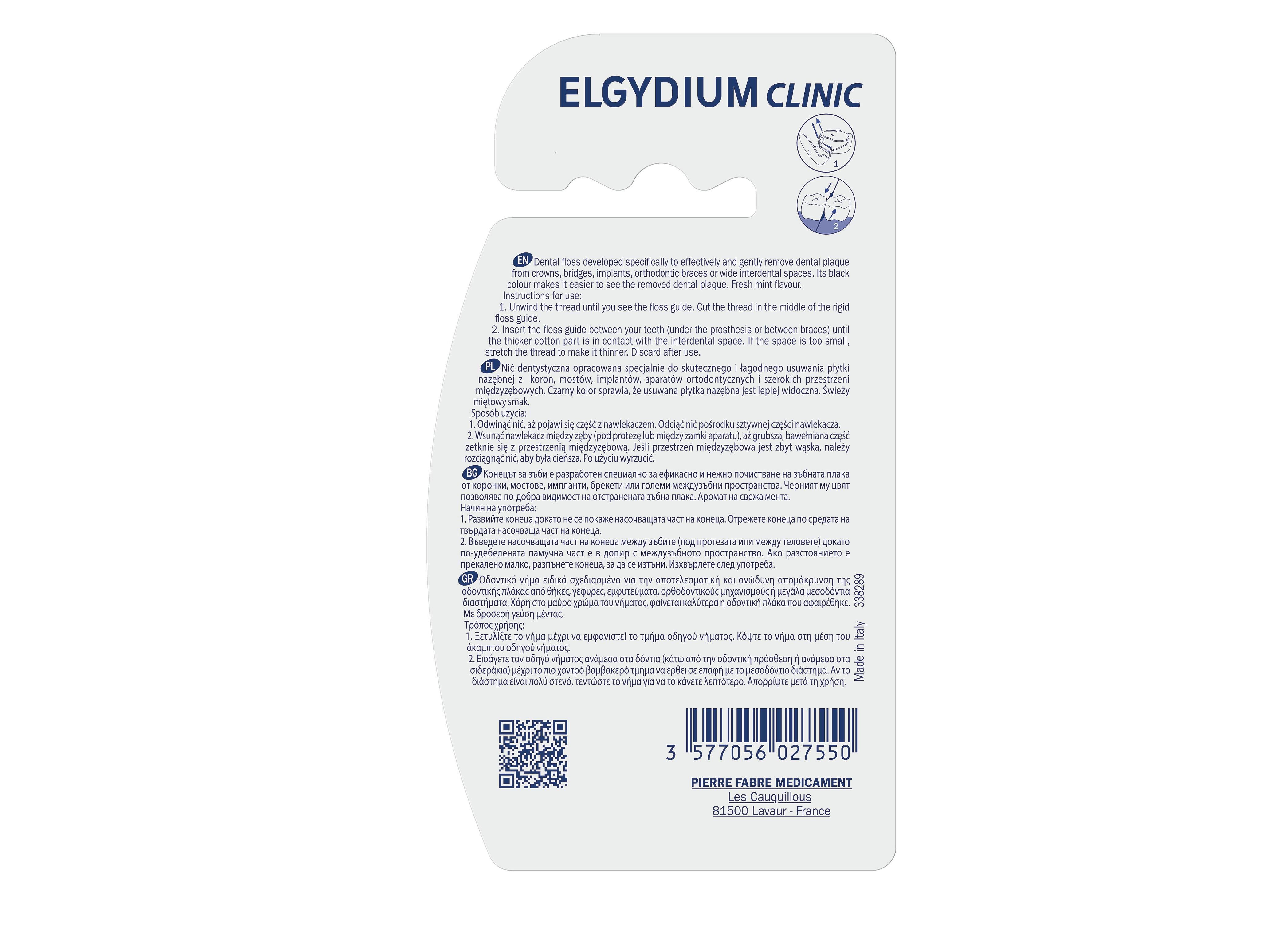 FIO DENTARIO ELGYDIUM CLINIC CROSSING FLOSS image number 1