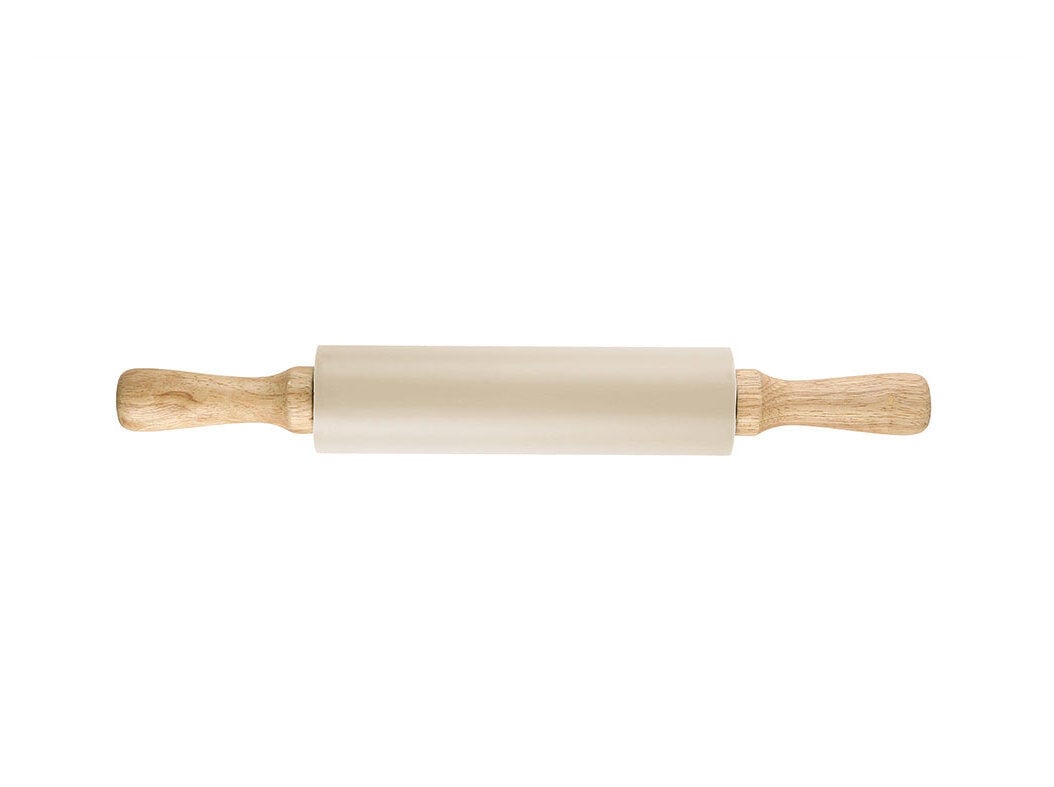 ROLO DE MASSA ACTUEL EM SILICONE E MADEIRA