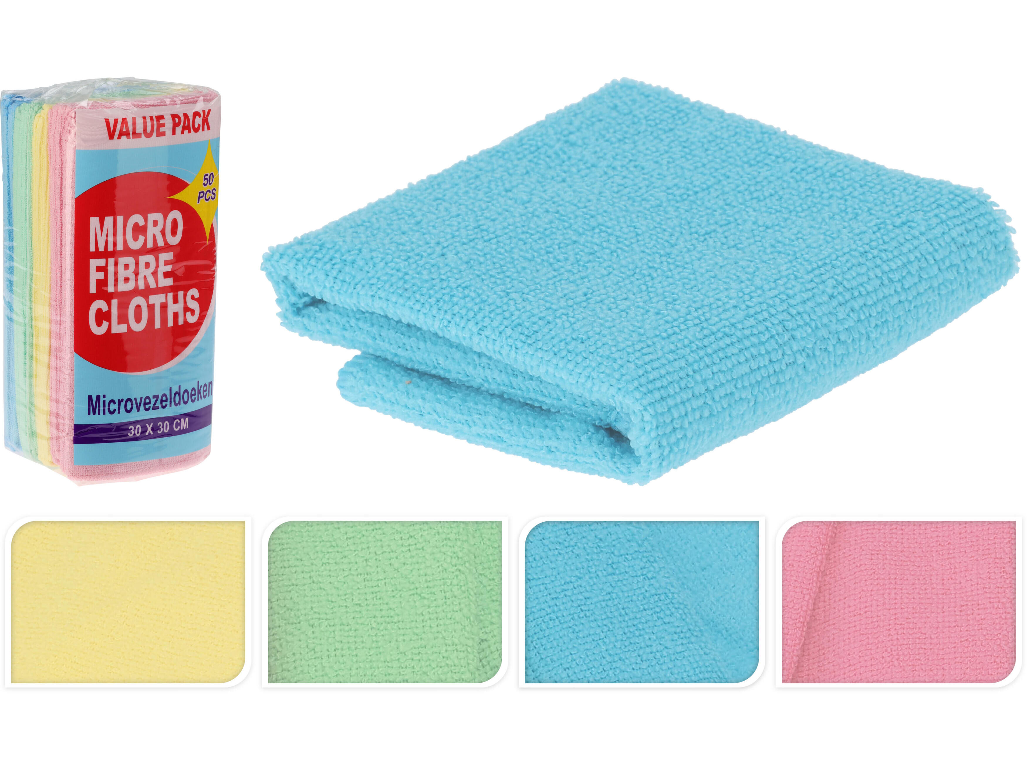 PACK 50 PANOS MICROFIBRA ULTRA CLEAN 30X30CM image number 1