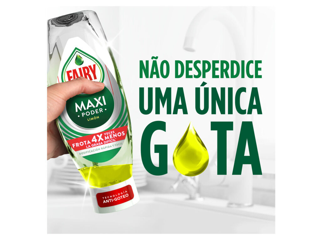 DETERGENTE MANUAL FAIRY MAXI PODER LIM&Atilde;O 2X450ML image number 2