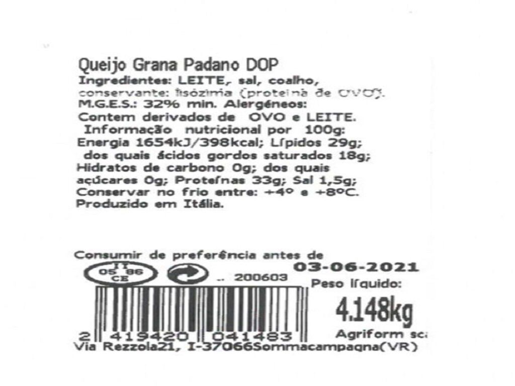 QUEIJO GRANA PADANO DOP AGRIFORM KG image number 1
