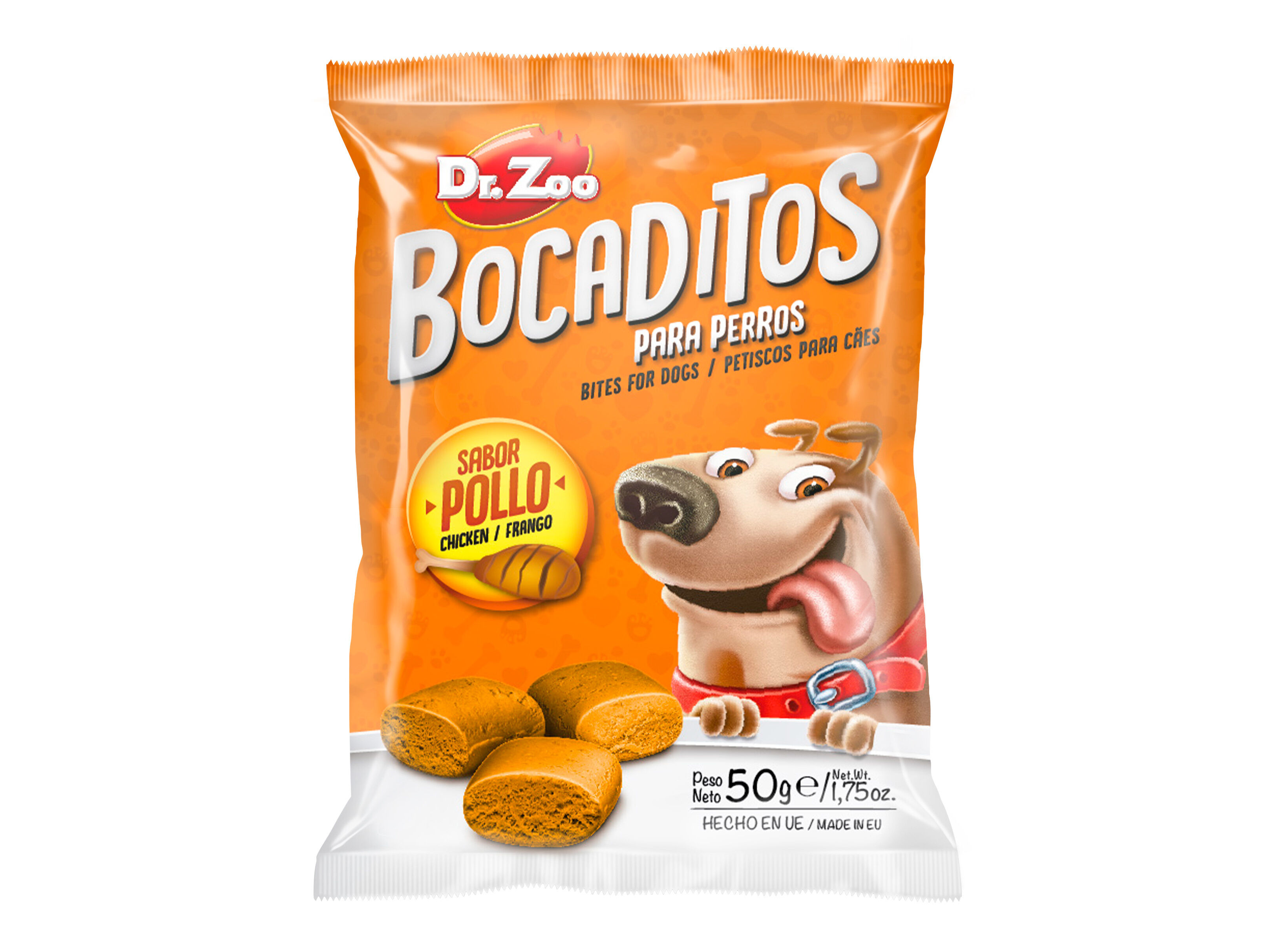 SNACK C&Atilde;O DR.ZOO BOCADITOS FRANGO 50G image number 0