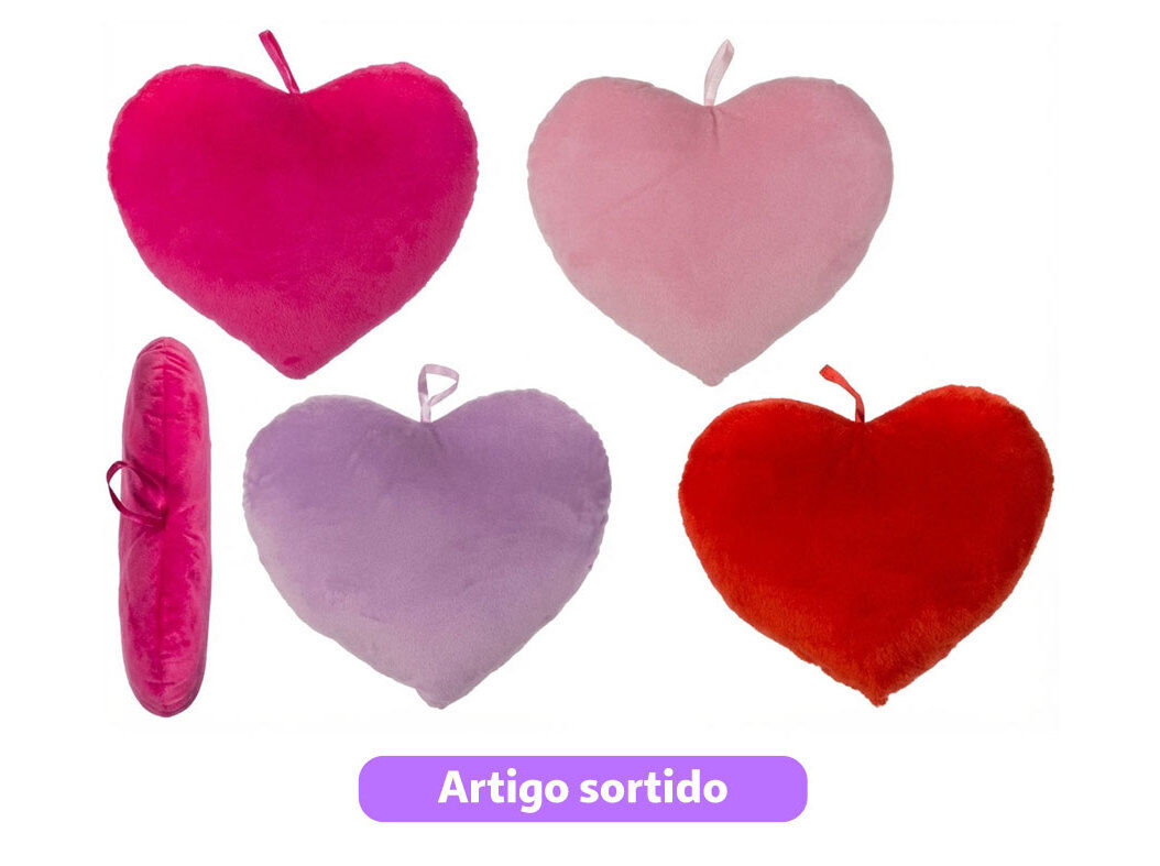 ALMOFADA CORA&Ccedil;&Atilde;O DO ART 35 CM CORES SORTIDAS