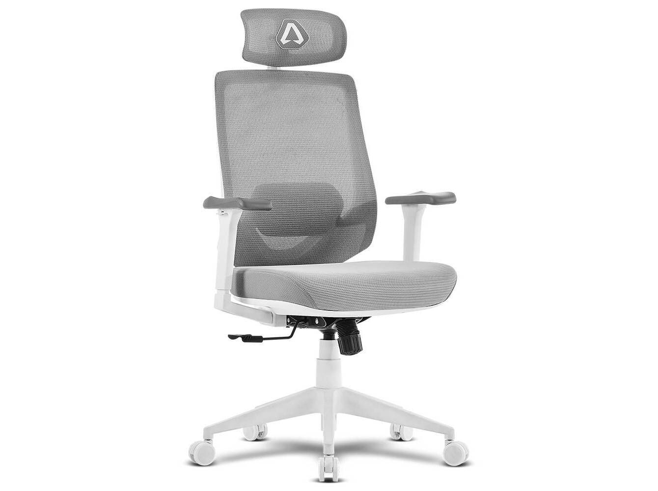 CADEIRA DE ESCRIT&Oacute;RIO ERGON&Oacute;MICA ALPHA GAMER STELLA BRANCA/CINZA