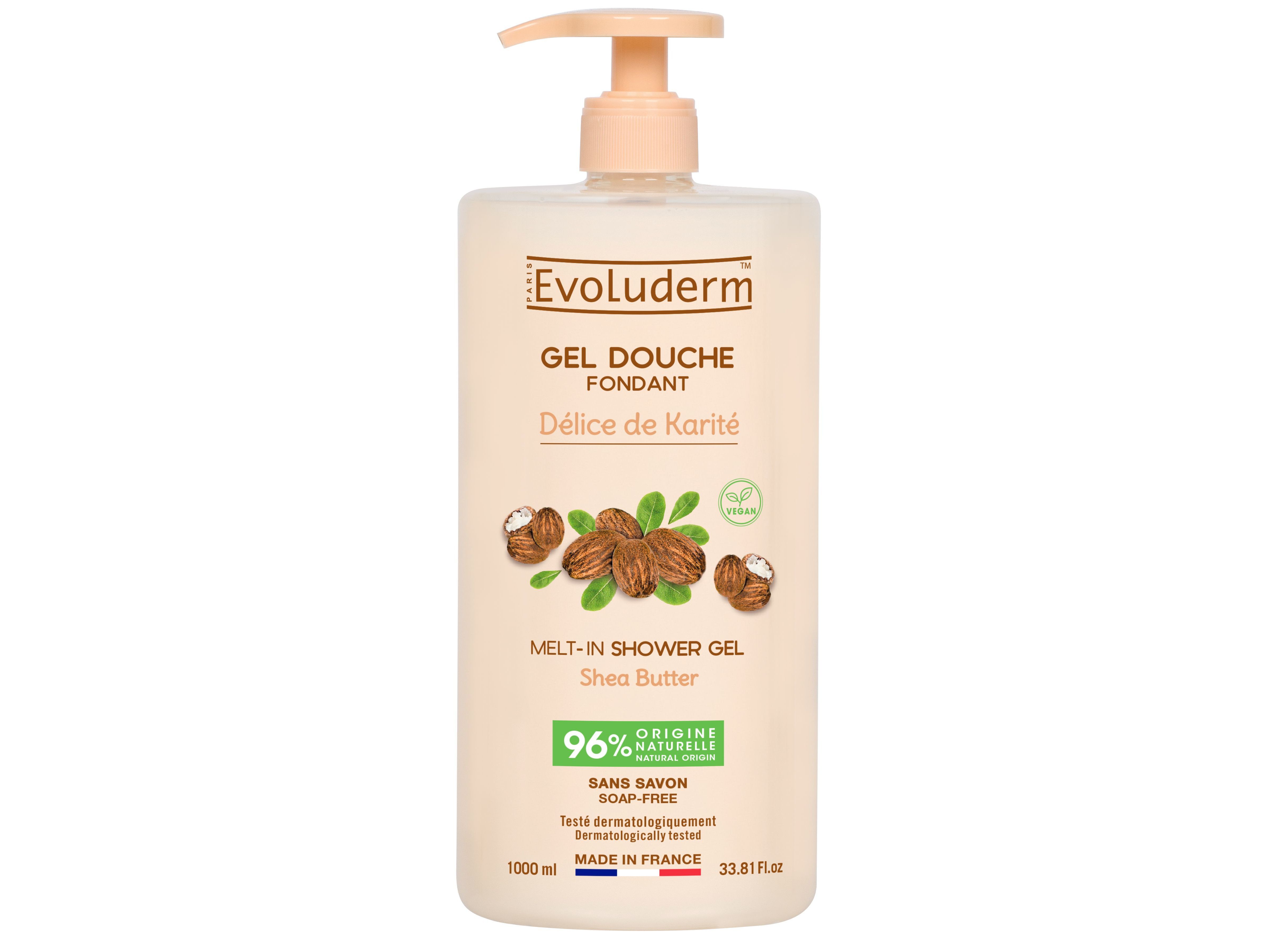 GEL DE BANHO EVOLUDERM KARIT&Eacute; 1 LT image number 0