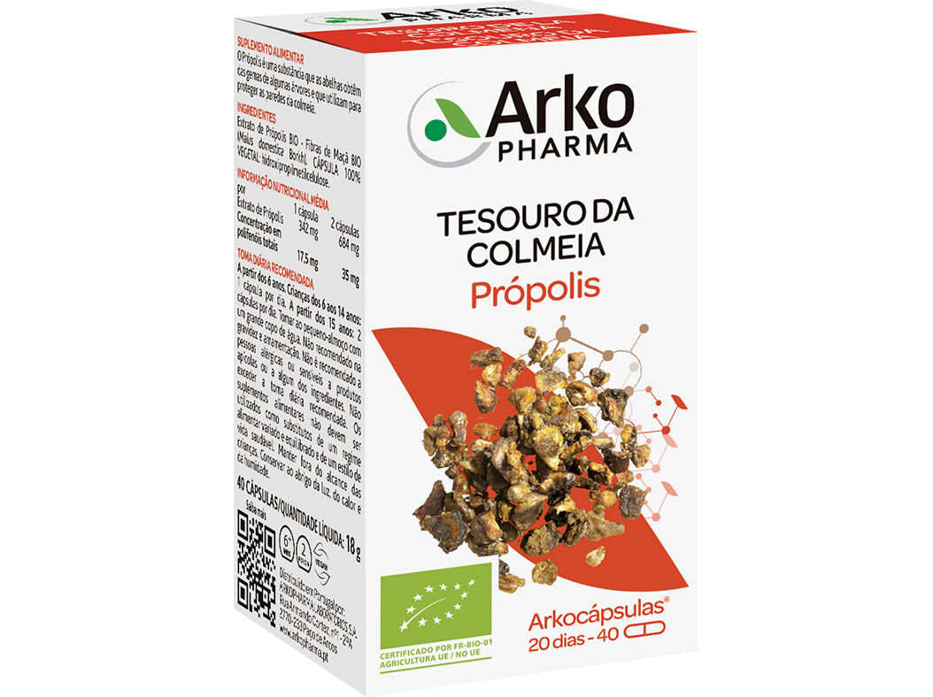 SUPLEMENTO ARKO CAPSULAS PROPOLIS BIO 40UN image number 0