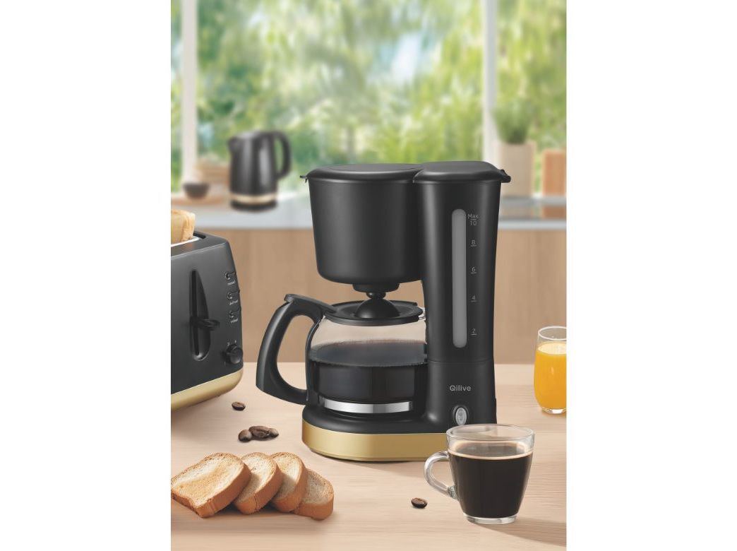 M&Aacute;QUINA CAF&Eacute; FILTRO QILIVE Q.5023 PRETO/DOURADO image number 1
