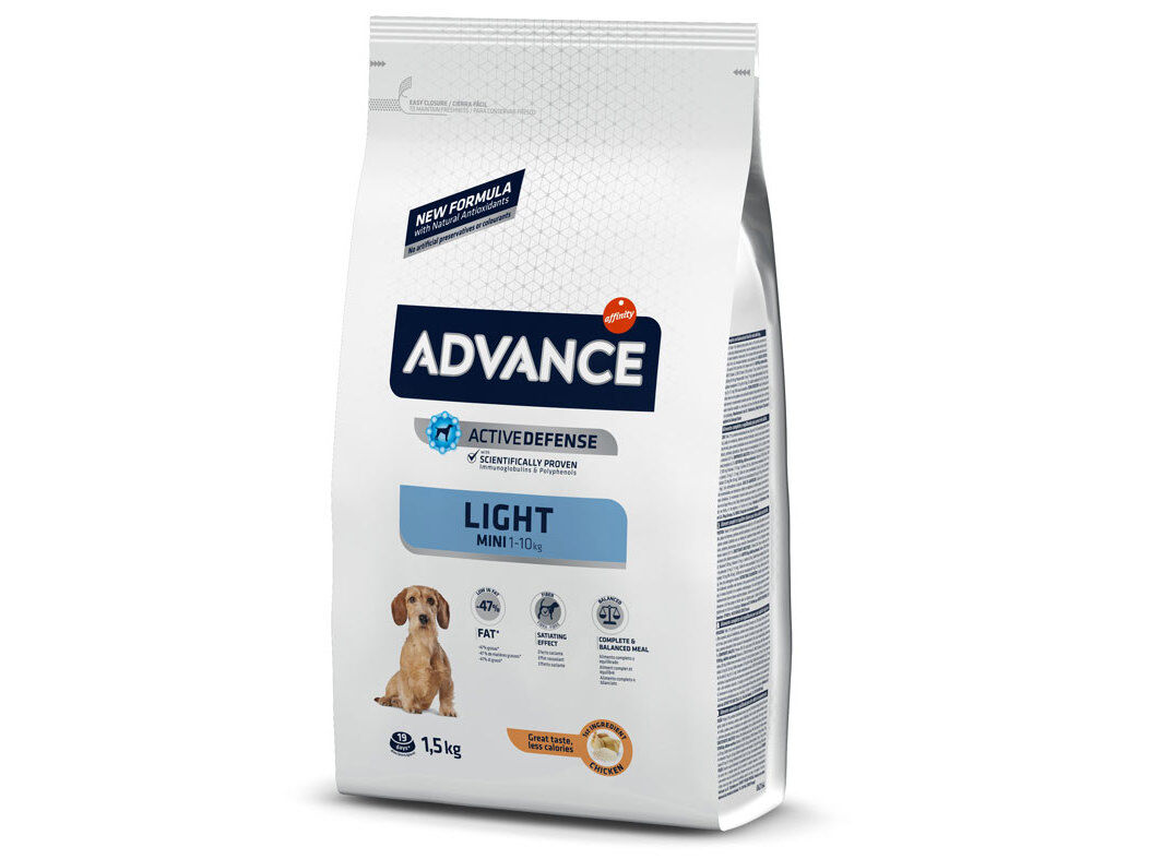 RA&Ccedil;&Atilde;O C&Atilde;O MINI LIGHT ADVANCE FRANGO/ARROZ 1.5 KG* image number 0