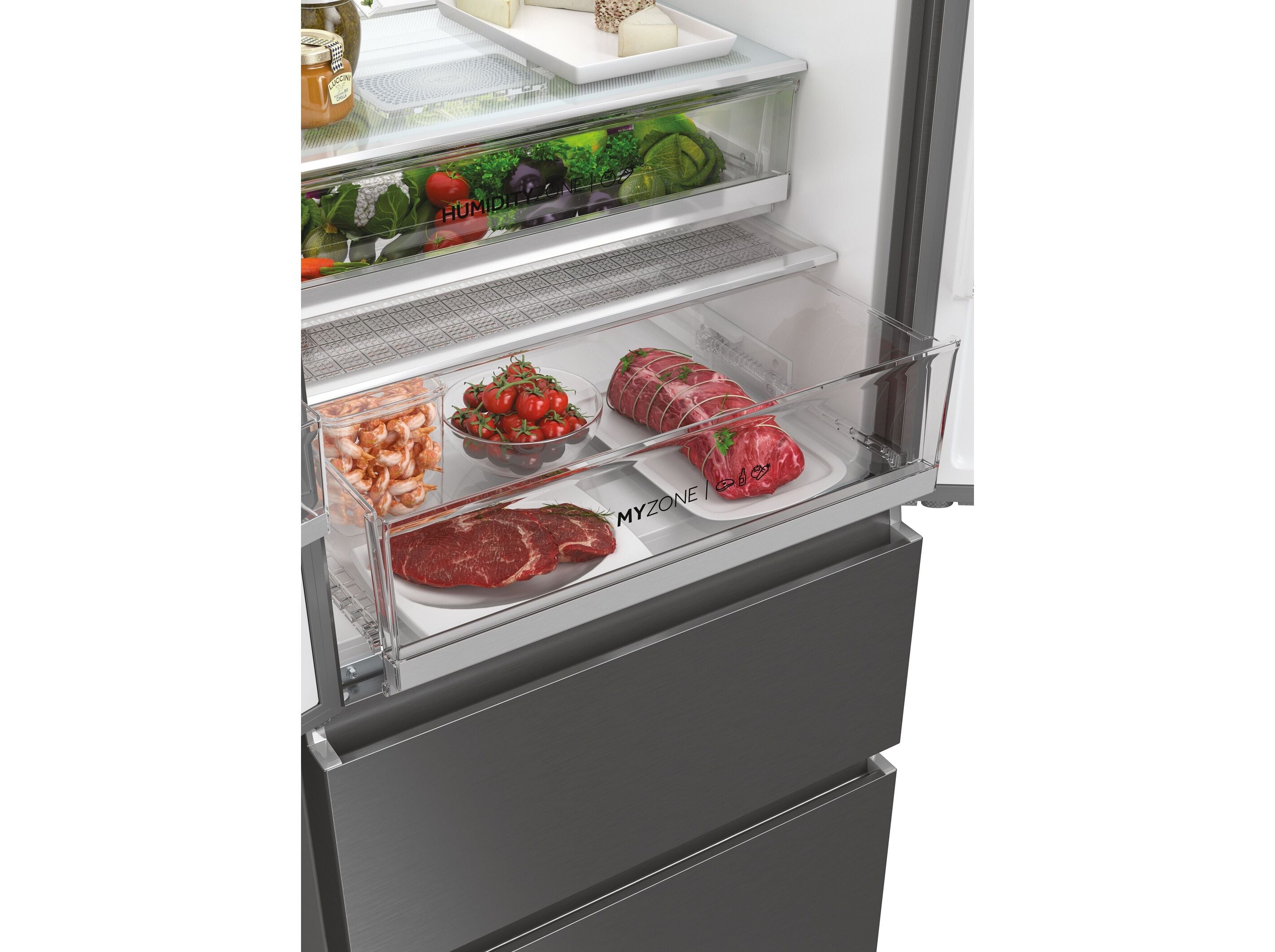 FRIGOR&Iacute;FICO AMERICANO HAIER HFW7720EWMP DISPENSADOR &Aacute;GUA E 477L image number 4