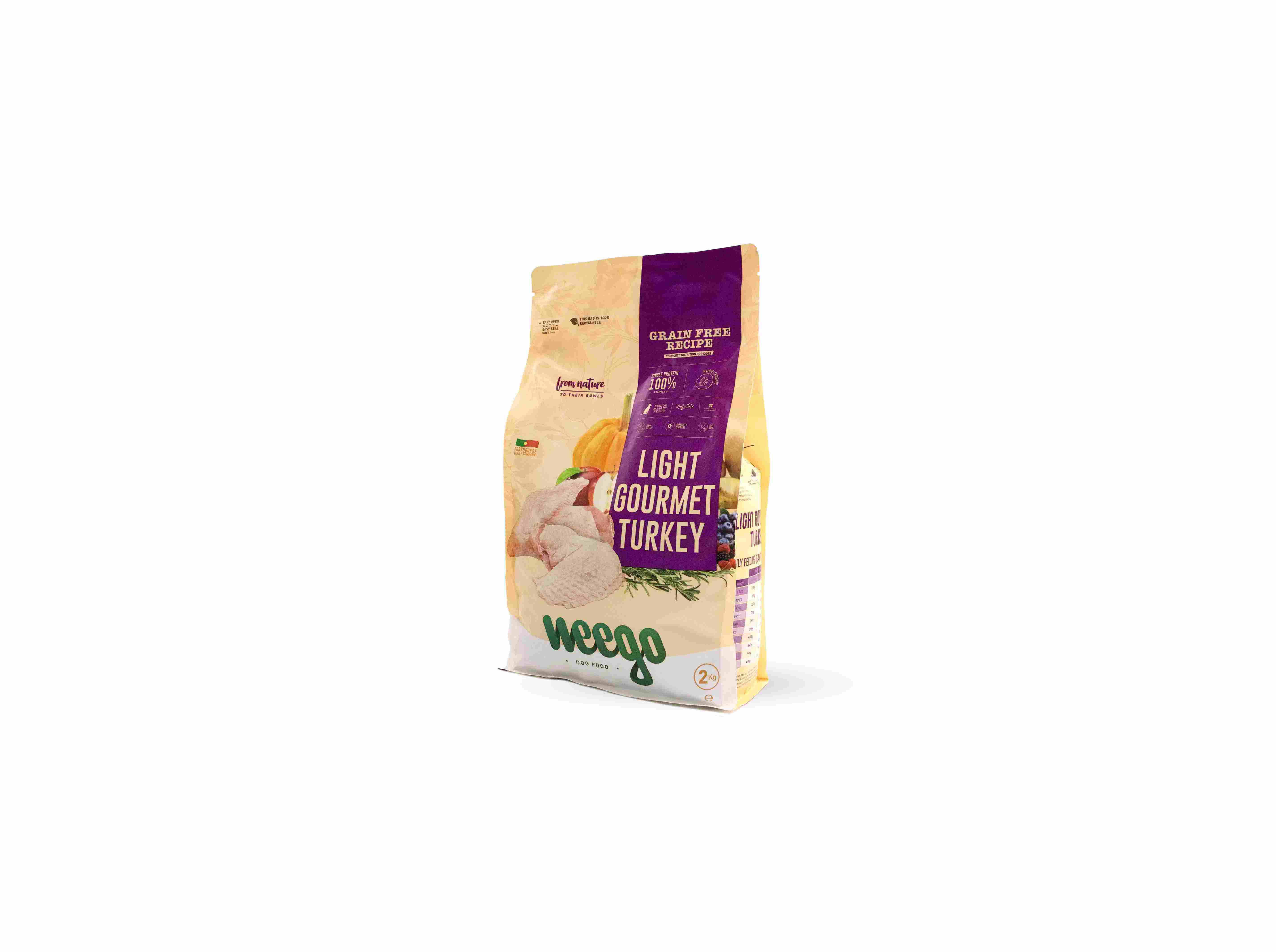 RA&Ccedil;&Atilde;O PARA C&Atilde;O S&Eacute;NIOR WEEGO GRAIN FREE PERU 2KG image number 0