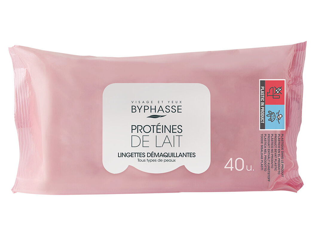 TOALHITAS BYPHASSE PROTEINAS LEITE 40 UN