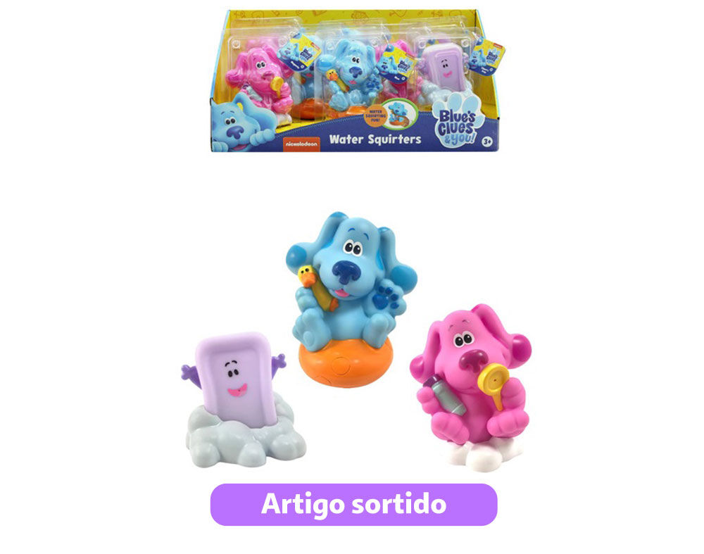 BONECO PARA BANHO FAMOSA PISTAS DE BLUE WATER SQUIRTERS MODELOS SORTIDOS