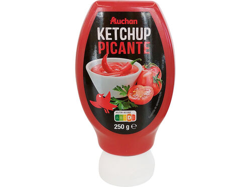 KETCHUP AUCHAN TOP DOWN PICANTE 250G image number 0