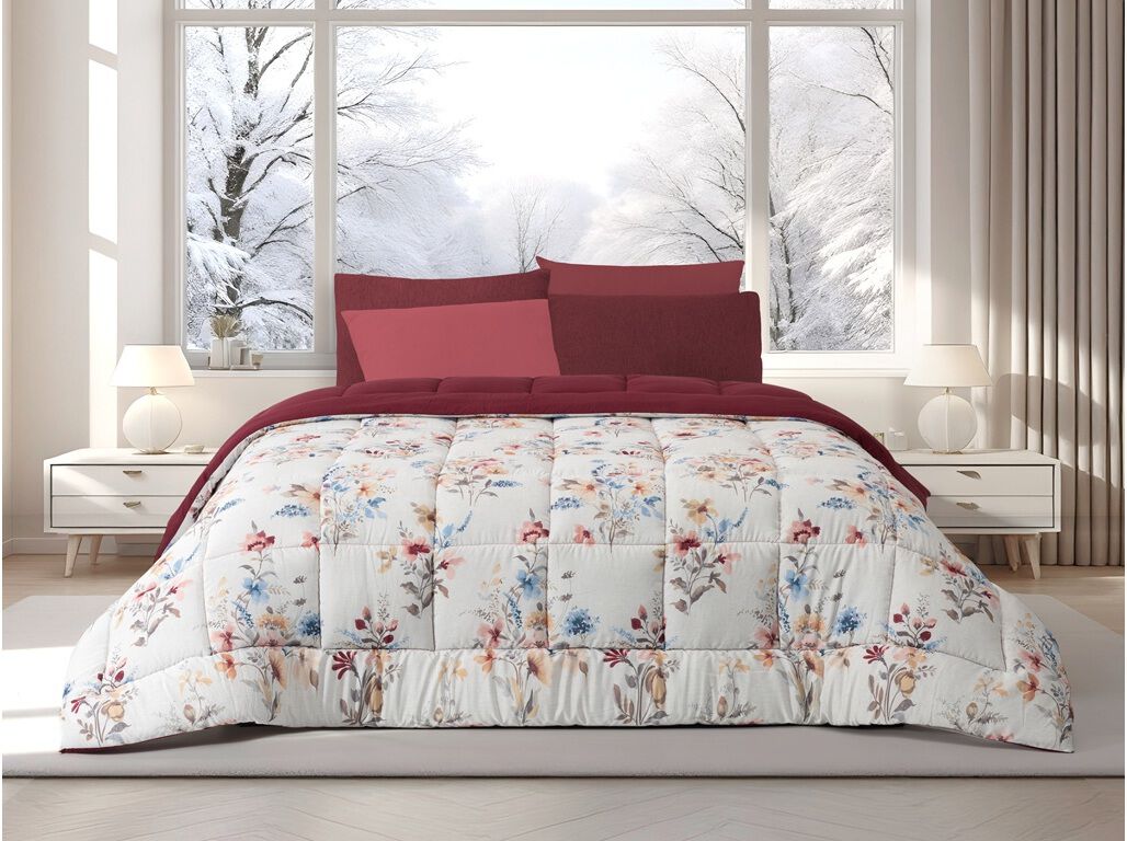 EDRED&Atilde;O MICROFIBRA HOMESPECIAL BORDEAUX 240X260 MICRO ALVA