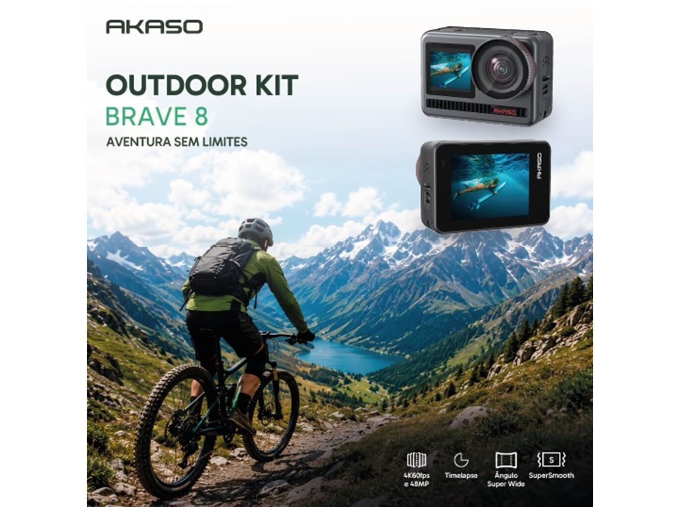 CAMARA AVENTURA AKASO BRAVE 8 OUTDOOR KIT image number 3