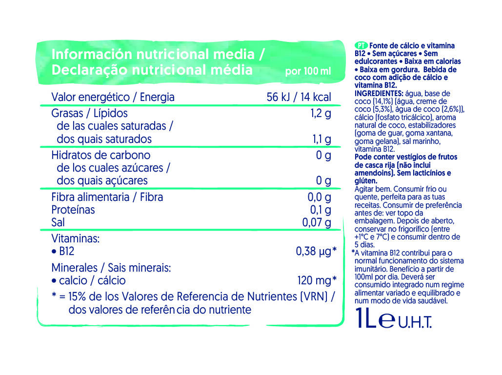 BEBIDA ALPRO DE C&Ocirc;CO SEM A&Ccedil;&Uacute;CAR 1L image number 1