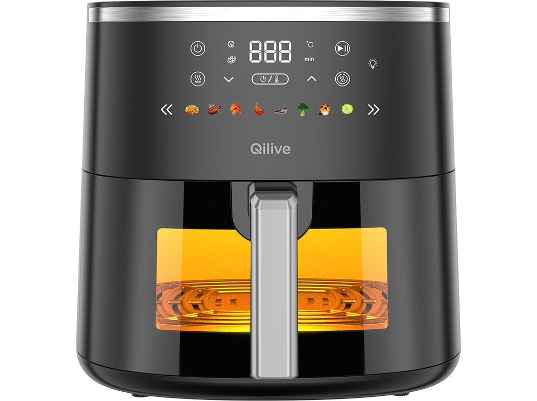 FRITADEIRA AIR FRYER QILIVE Q.5413 DIGITAL 5.7 L JANELA E 8 PROGRAMAS image number 1