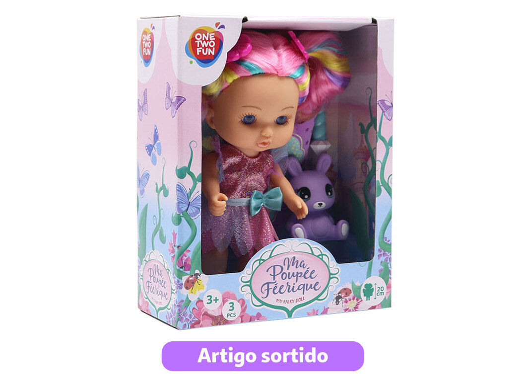 BONECA FADA ONE TWO FUN 20CM MODELOS SORTIDOS
