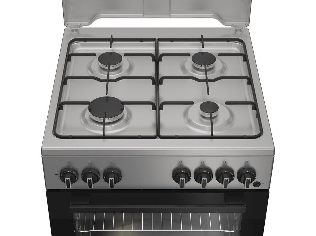 FOG&Atilde;O A G&Aacute;S NATURAL INDESIT I6G3PMS INOX 60CM image number 3