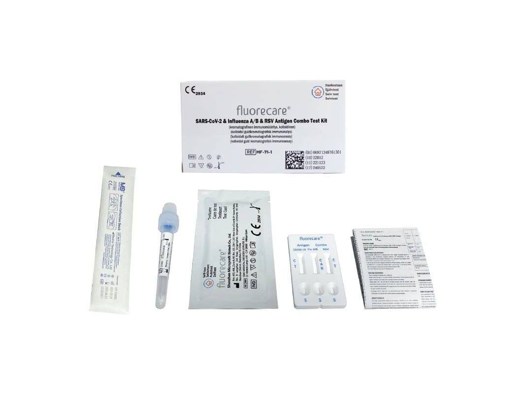 TESTE R&Aacute;PIDO FLUORECARE COVID GRIPE GRIPE A E RSV image number 0