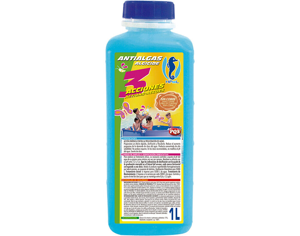 ANTIALGAS PQS HIPOOL TRIPLA A&Ccedil;AO 1L