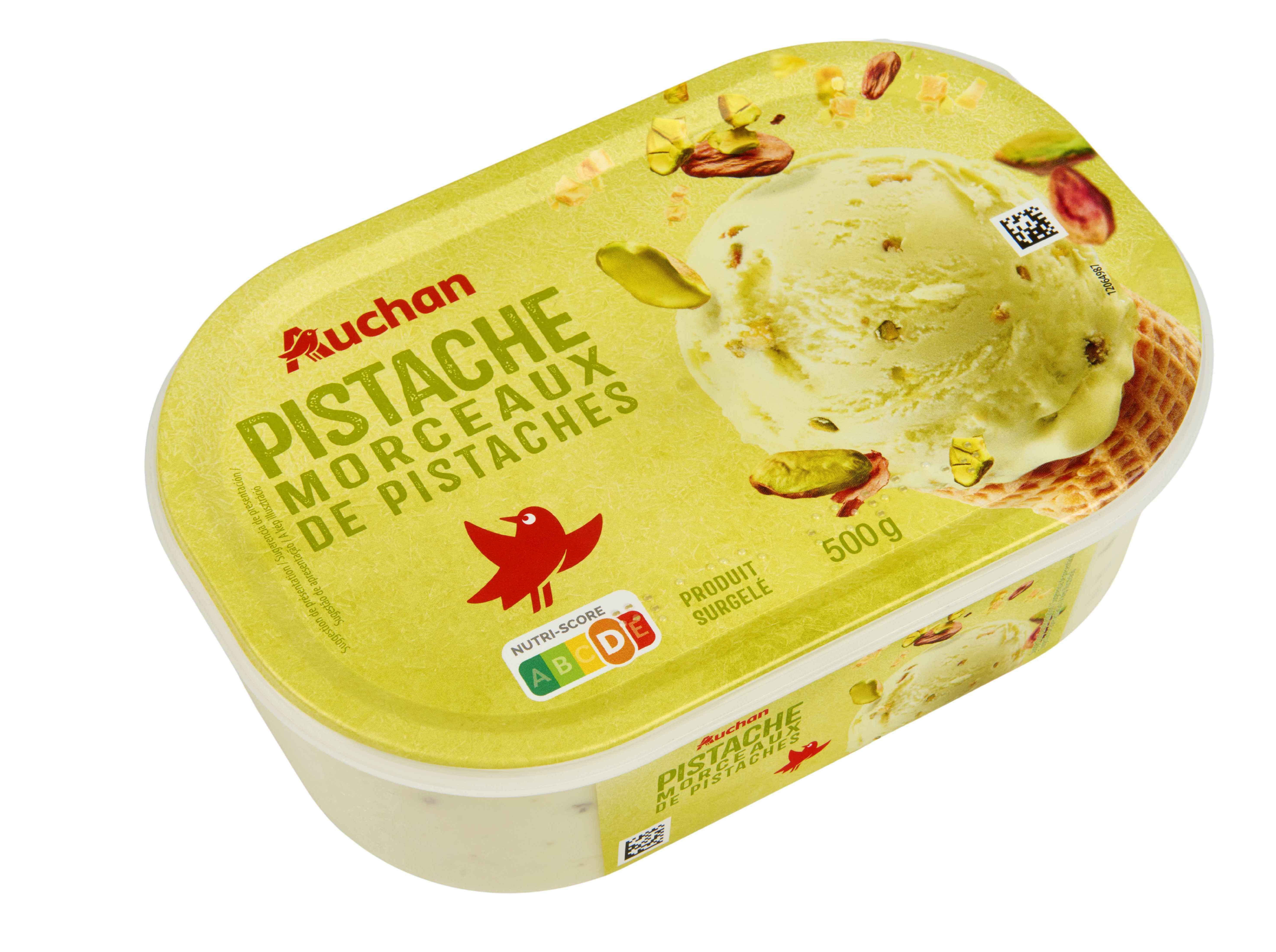 GELADO AUCHAN PISTACHIO COM PEDA&Ccedil;OS 1L image number 1