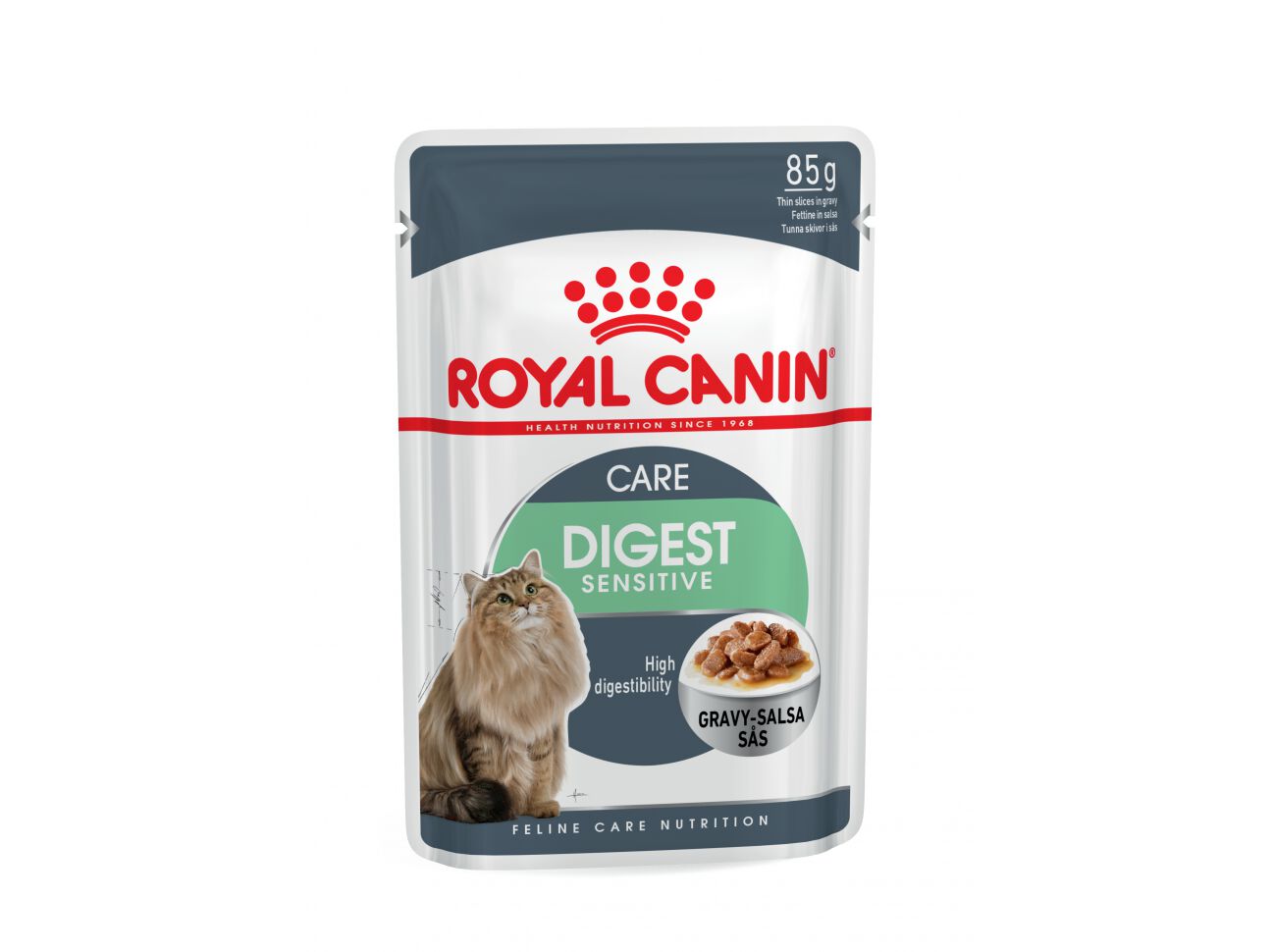 COMIDA H&Uacute;MIDA GATO ROYAL CANIN DIGEST SENSITIVE 85G image number 0