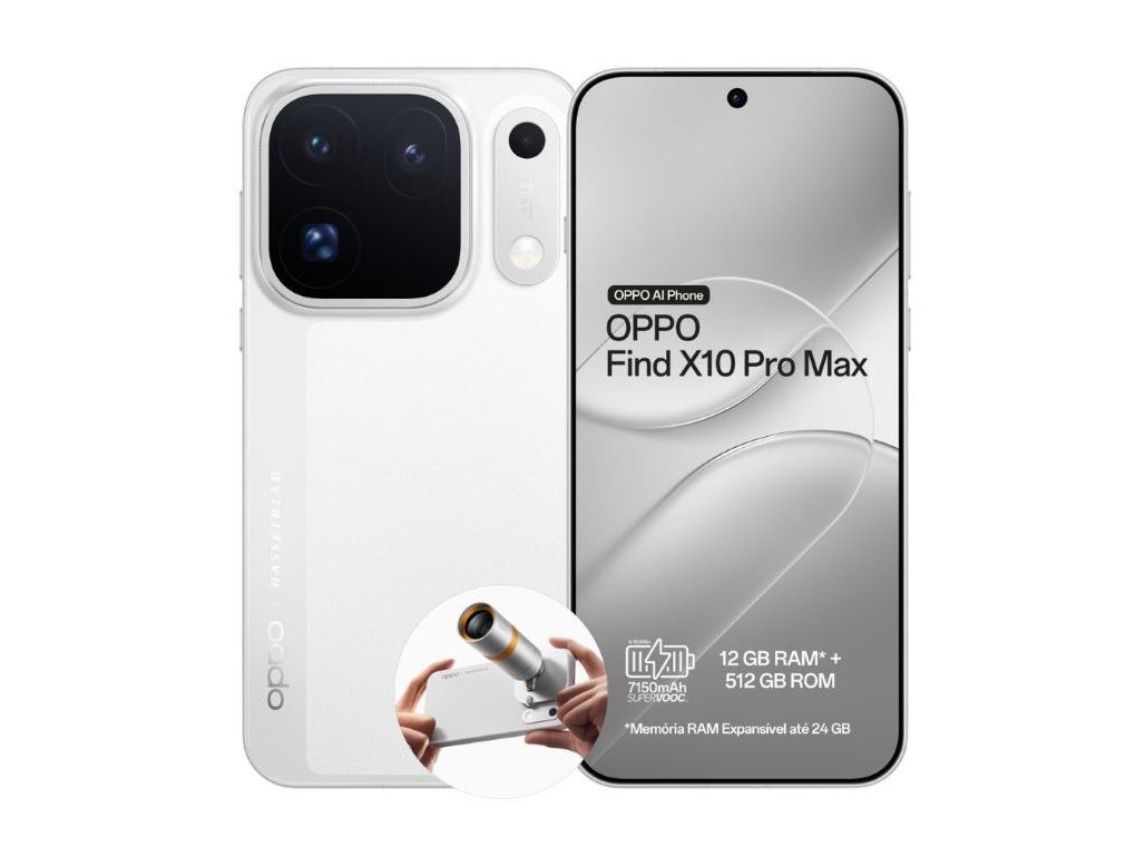SMARTPHONE OPPO FIND X10 PRO MAX 12/512GB BRANCO LUNAR